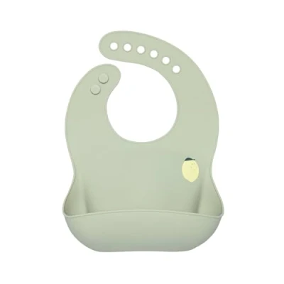 Abbildung von LÄSSIG Baby Silikon Lätzchen Kleinkinder mit Auffangschale spülmaschinengeeignet/Happy Fruits Lemon