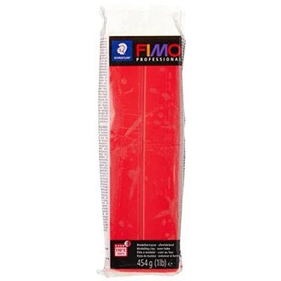 Abbildung von Staedtler FIMO professional ofenhärtende Modelliermasse (Großblock 454g (1 lb)) Farbe: reinrot