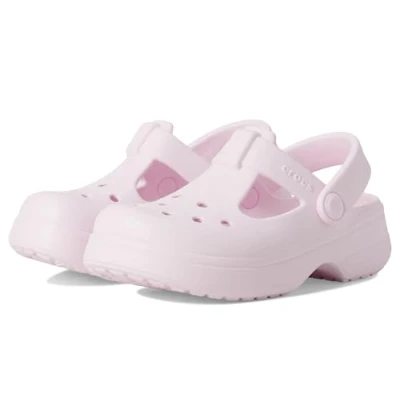 Abbildung von Crocs MARY JANE Unisex Clogs für Kinder, Größe: 23/24, Pink milk Kunststoff