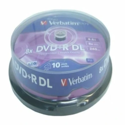 Abbildung von Verbatim D/L DVD+R Rohlinge (8x Speed, 10 er Stück Spindle)
