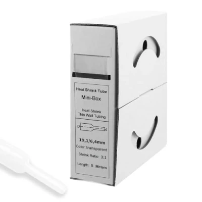 Abbildung von Offgridtec 5m Schrumpfschlauch mit Kleber 19mm&gt;6mm transparent Ratio 3:1