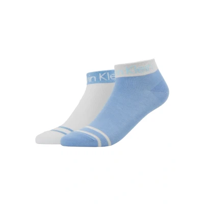 Abbildung von Calvin Klein Underwear ZOEY Anklet 2 PACK Socken, Damen, Größe: 37 41, Blue/white