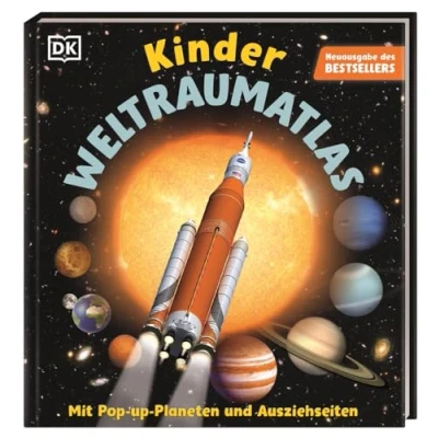 Abbildung von Kinder Weltraumatlas: Mit spektakulärem Planeten Pop up, Ausziehtafeln und Quizfragen. Für ab 6 Jahren