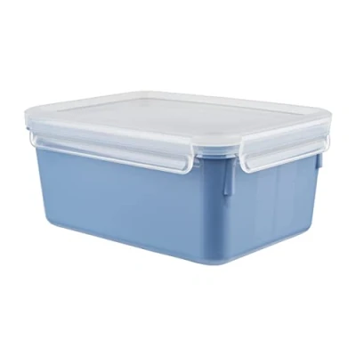 Abbildung von Emsa N10128 Clip &amp; Close Color Edition Frischhaltedose 2,2 Liter 100% auslaufsicher/hygienisch BPA frei spülmaschinen , mikrowellen und gefriergeeignet Aqua Blau