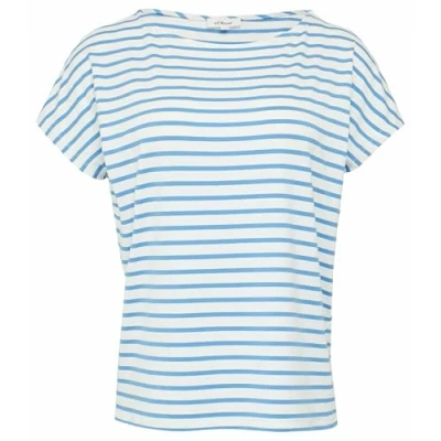 Abbildung von T Shirt aus Viskosestretch im Relaxed Fit Royalblau 36