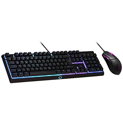 Abbildung von Cooler Master MS110 RGB Tastatur &amp; Gaming Maus Kombination Lineare mem chanische Schalter, 26 Anti Ghosting Tasten, On Board Steuerung, mit 4 DPI Einstellungen DE Layout QWERTZ