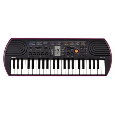 Abbildung von Casio SA 78 Mini Keyboard 44 Tasten, schwarz pink