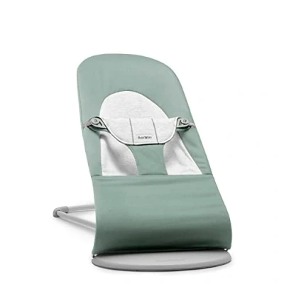 Abbildung von BabyBjörn Babywippe Balance Soft,Gewebt/Jersey, Graugrün/Grau