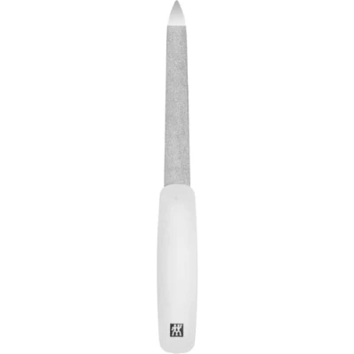 Abbildung von ZWILLING Nagelfeile (Saphirbeschichtung, Polierte Feilenspitze zum Nagelreinigen, Grob und feinkörnige Feilenflächen), Weiß, 160 mm