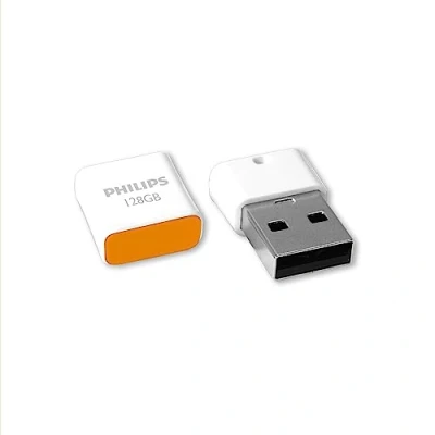 Abbildung von Philips Pico Edition High Speed 2.0 USB Flash Laufwerk 128 GB Ultra Small für PC, Laptop, Computer, Smart TV, Car Audio and More Lesegeschwindigkeit bis zu 25 MB/s