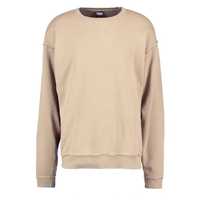 Abbildung von Urban Classics OPEN EDGE CREW Sweatshirt, Herren, Größe: Large, Warm sand