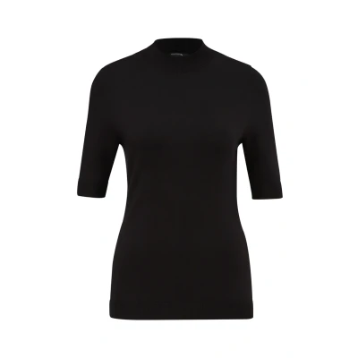 Abbildung von comma Tshirt basic, Damen, Größe: 38, Schwarz