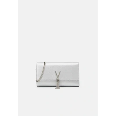 Abbildung von Valentino Bags Divina Clutch, Damen, Größe: One Size, Argento