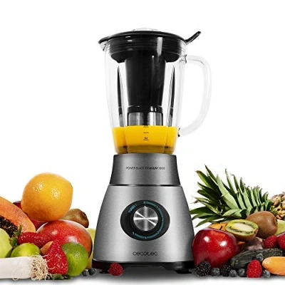 Abbildung von Cecotec Glas Mixer Power Titanium Kannen Kapazität von 1,8 Liter aus Wärme resistent y 6 Klingen Titanium. (1800 W, Mechanisch)