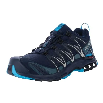Abbildung von Salomon XA Pro 3D Gore Tex Wasserdichte Herren Trailrunning und Wanderschuhe, Outdoor bereit, Grip, Langlebiger Schutz, Navy Blazer, 44 2/3