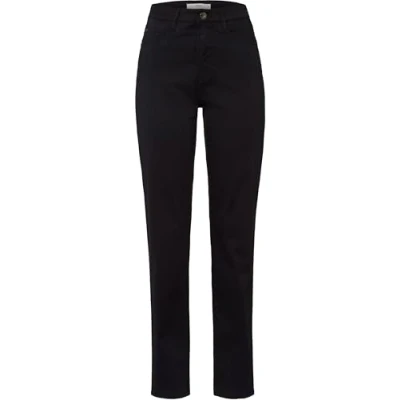 Abbildung von BRAX Damen Style Carola Five pocket Hose in Wertigem Baumwollstretch , Schwarz, 34W / 30L