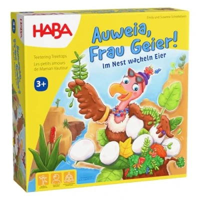 Abbildung von HABA Auweia, Frau Geier! Geschicklichkeitsspiel für Kinder Spannender Nestbau aus hochwertigem Holzmaterial Ab 3 Jahren 2011720001