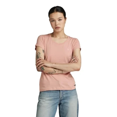 Abbildung von G Star RAW Damen Eyben Slim V Neck Top 2.0, Rosa (deep Berry Shake D24533 4107 B115), S