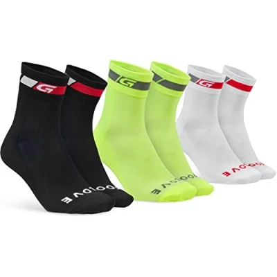 Abbildung von GripGrab Classic Regular Cut 1er und 3er Set Sommer Fahrradsocken Rennrad Mountainbike Indoor Cycling Radsport Socken