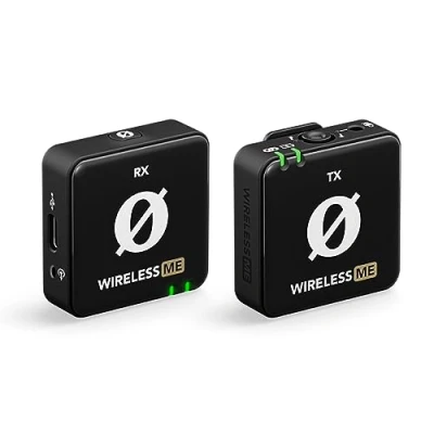 Abbildung von RØDE Wireless ME TX Ultra kompakter Drahtlos Mikrofonsystem, GainAssist Technologie und 100 m Reichweite für Videoaufnahmen, Interviews Content Creation (schwarz)