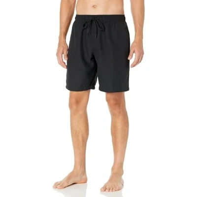 Abbildung von Amazon Essentials Herren Badehose, Schnell Trocknend, 23 cm, Schwarz, XL