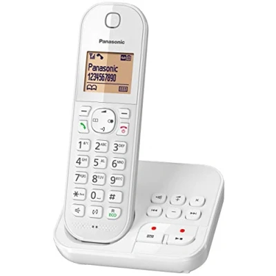 Abbildung von Panasonic KX TGC 420 GW, schnurloses Telefon mit Anrufbeantworter, Weiß