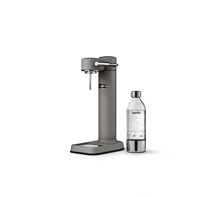 Abbildung von Aarke Carbonator 3, Premium Wassersprudler aus Edelstahl mit Flasche, Mattgrau Finish
