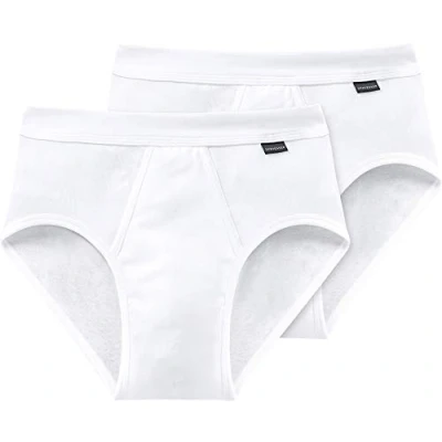 Abbildung von Schiesser 2 PACK Slip, Herren, Größe: Large, Weiß