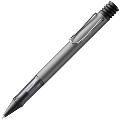 Abbildung von Lamy AL star graphite Kugelschreiber leichter Kuli mit transparenten, ergonomischen Griff &amp; Gehäuse aus Aluminium inkl. Großraummine M 16 in schwarz