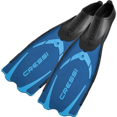 Abbildung von Cressi Pluma / Bag Premium Flossen Set, Blau/Hellblau, 41/42