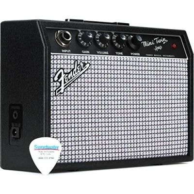 Abbildung von Fender Mini &#039;65, Miniatur Twin Gitarrenverstärker, 1W Verstärker für E Gitarren, 9V