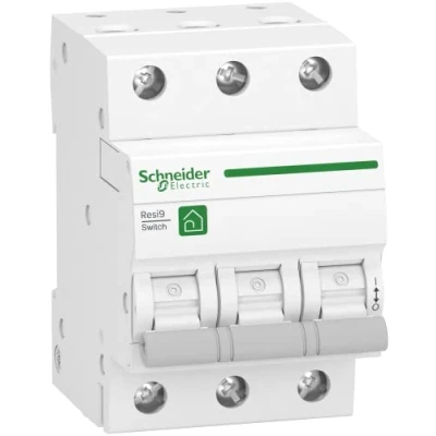 Abbildung von Schneider Electric Lasttrennschalter Resi9, 3 polig, 63A, 6kA, Artikelnummer R9S64363