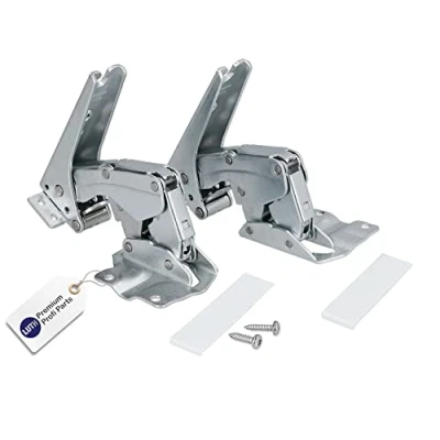 Abbildung von LUTH Premium Profi Parts Scharnier Türscharnier Set kompatibel mit Bosch Siemens Neff AEG Constructa Balay für Kühlschrank 00481147 481147