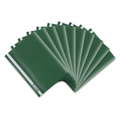 Abbildung von Oxford Schnellhefter A4, aus Kunststoff, grün, 10er Pack