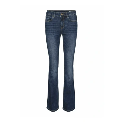 Abbildung von Vero Moda MID RISE Flared Jeans, Damen, Größe: Lx32, Dark blue denim