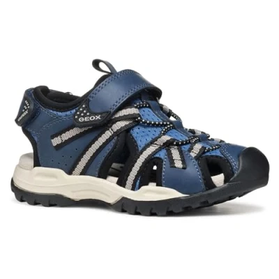 Abbildung von Geox Borealis Trekkingsandale für Kinder, Größe: 38, Denim/grey Schuhe
