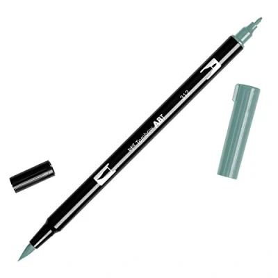 Abbildung von Tombow ABT 312 Fasermaler Dual Brush Pen mit zwei Spitzen, holly green