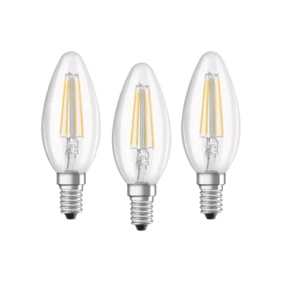 Abbildung von OSRAM LED Kerze E14 4W Filament 4.000K 470lm 3er