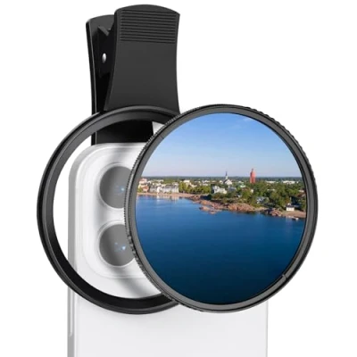 Abbildung von K&amp;F Concept K Serie 67mm CPL Filter Handy Cirkular Polfilter, Schraubfilter Objektivfilter für Kameraobjektive, Clip On iPhone 16 15 14 Pro Max Galaxy S22 S23 S24 Ultra