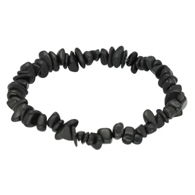 Abbildung von Lebensquelle Plus Schungit Splitterarmband Hochwertiges Edelstein Armband