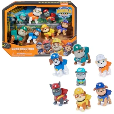 Abbildung von Rubble &amp; Crew Spielfiguren Geschenkset mit 7 Hundefiguren zum Sammeln, Spielzeugfiguren, Spielzeug geeignet für Kinder ab 3 Jahren