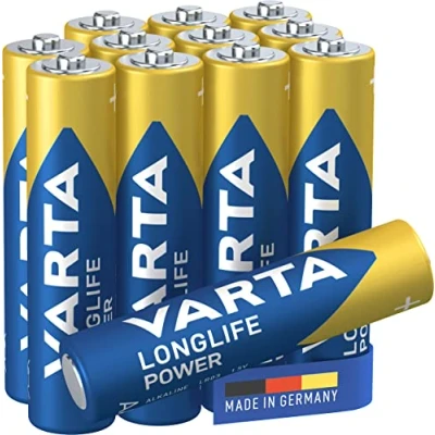 Abbildung von VARTA Batterien AAA, 12 Stück, Longlife Power, Alkaline, 1,5V, ideal für Spielzeug, Funkmaus, Taschenlampen, Made in Germany