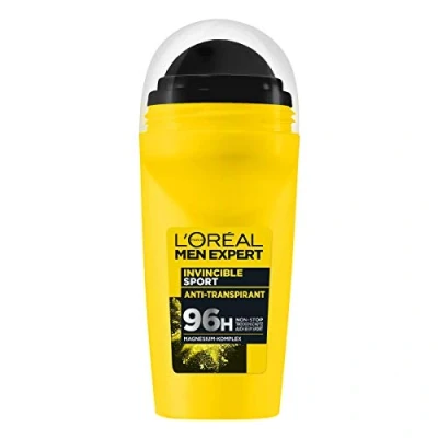 Abbildung von L&#039;Oréal Men Expert Deo für Männer, Effektiver Sport Deoroller ohne Alkohol, Trockenschutz bis zu 96 Stunden Frische, Invincible Sport, 50 ml
