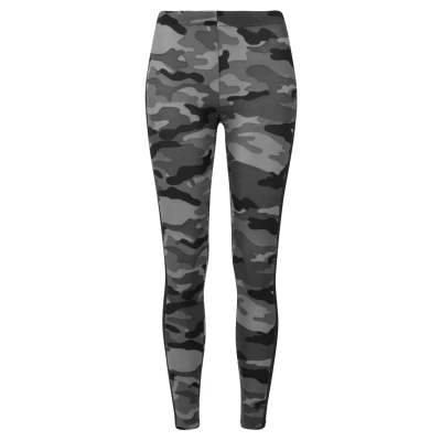 Abbildung von Urban Classics Leggings Hosen, Damen, Größe: Large, Darkcamo/blk