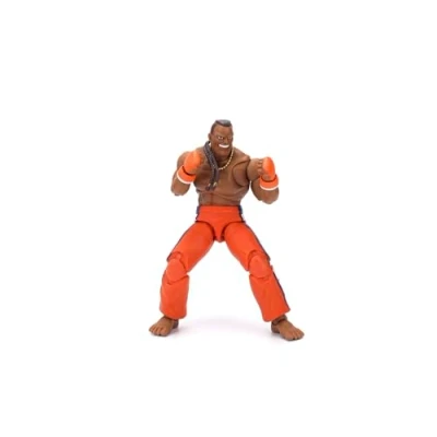 Abbildung von Jada Toys Street Fighter Figur DEE Jay (15 cm) bewegliche Sammel und Actionfigur aus 2: The Final Challengers, mit alternativem Kopf, Händen Zubehör, ab 13 Jahre