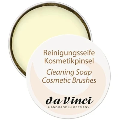 Abbildung von Da Vinci Reinigungsseife für Kosmetikpinsel 85 g in Metalldose, 4833
