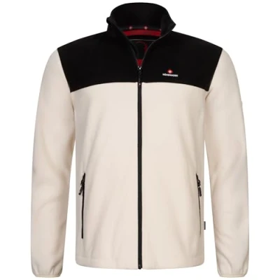 Abbildung von Höhenhorn Badus Herren Fleece Jacke Beige/Schwarz Gr. M