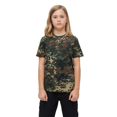 Abbildung von Brandit Tshirt print für Kinder, Größe: 122/128, Flecktarn