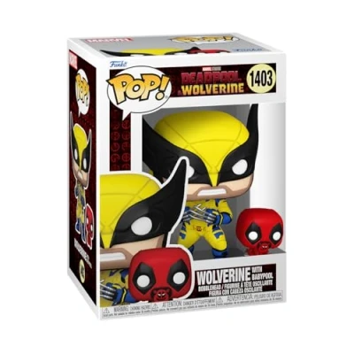 Abbildung von Funko Pop! &amp; Buddy: Deadpool Wolverine with Babypool Vinyl Sammelfigur Geschenkidee Offizielle Handelswaren Spielzeug Für Kinder und Erwachsene Movies Fans