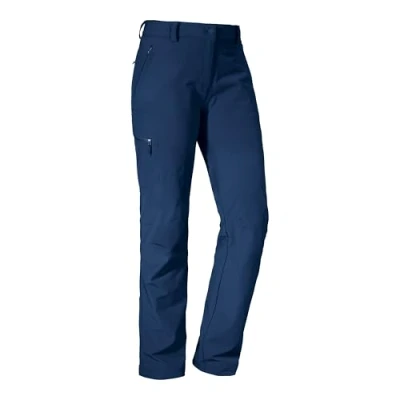 Abbildung von Schöffel Damen Pants Ascona, leichte und komfortable Wanderhose für Frauen, vielseitige Outdoor Hose mit optimaler Passform praktischen Taschen, dress blues, 23